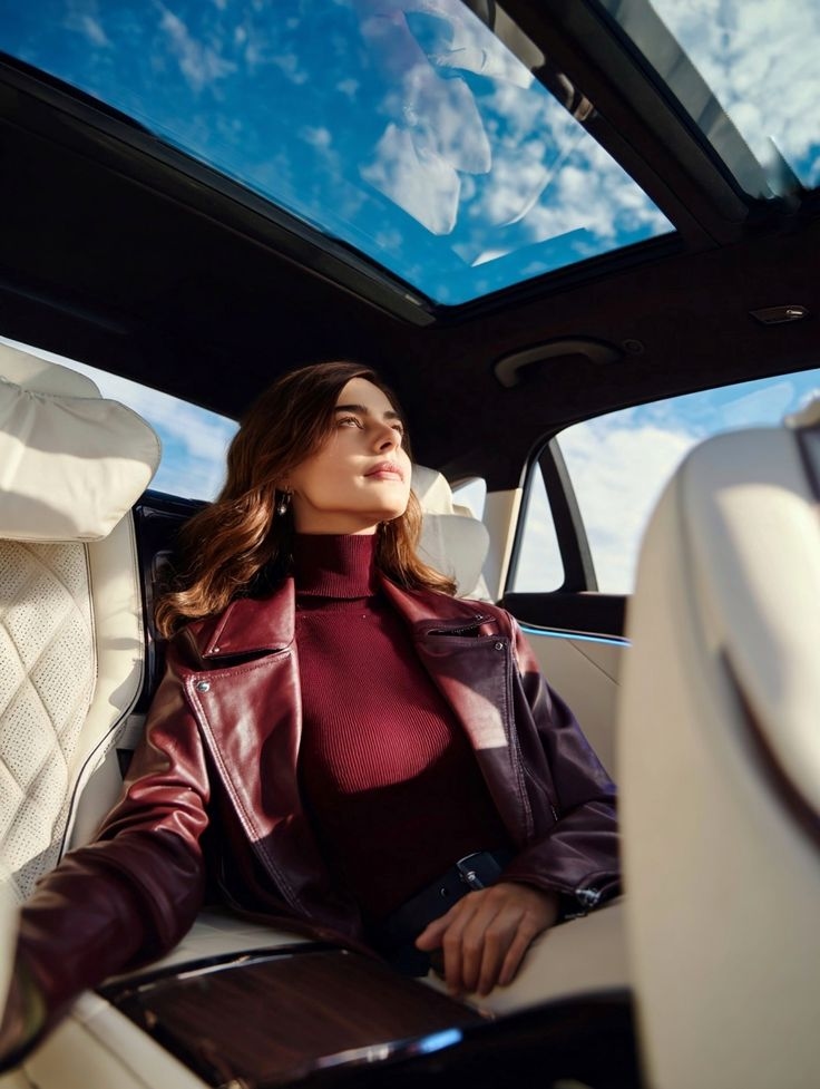 Passagere avec bonnet