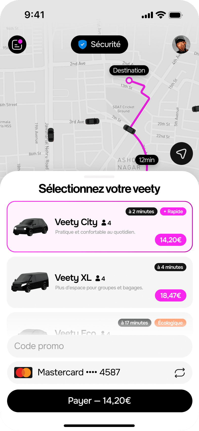 Aperçu app Veety 1